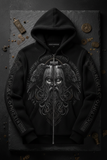 Norse God Odin Warm Jacket Fleece Zip Hoodie