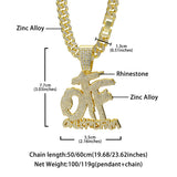 Only The Family Hip Hop OTF Pendant Cuban Chain Necklace