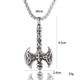 Viking Double Axe Pendant Necklace