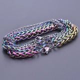Rainbow Color Keel Chain Necklace