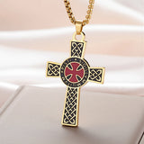 Knights Templar Cross Necklace – Holy Knight Crusader Pendant