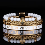 Luxury Crown Skull Bangle Bracelet