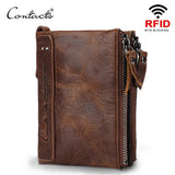 Genuine Leather Short Coin Wallet