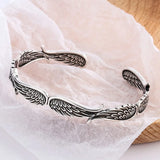 925 Sterling Silver Valkyrie Wings Bracelet