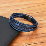 Multi-Layer Vintage Leather Braided Rope Bracelet