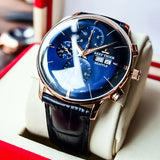 Luxury Chronograph Leather Watch