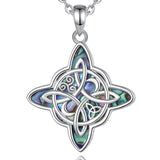 Abalone Shell Witch Knot Necklace