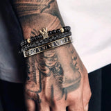 Luxury Crown Skull Bangle Bracelet