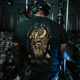 Viking Warrior T-Shirt – Norse Print Tee for Men