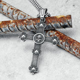 Gothic Skull Cross Necklace
