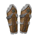 Medieval Leather Arm Guards - Gauntlet Wristbands for LARP & Cosplay