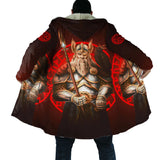 Viking Warriors Fleece Hooded Coat