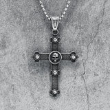 Gothic Skull Cross Necklace