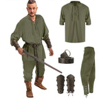 4 Pcs Men's Medieval Costume Set