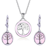 Tree of Life Pendant Necklace & Earrings Set