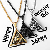 Masonic Illuminati Eye Amulet Necklaces