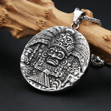 Aztec Calendar Pendant Necklace