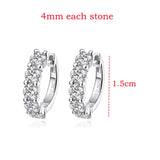 Goddess Moissanite Hoops - 18k Warrior Queen Earrings