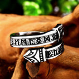 Norse Dragon Rune Ring