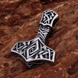 Thor's Hammer Mjolnir Rune Amulet Necklace