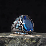 Witch's Eye Blue Stone Ring