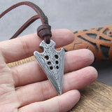 Viking Spear Leather Necklace
