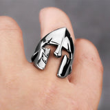 Worn out Spartan Helmet Ring