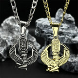 Isis Goddess Necklace – Egyptian Cartouche Amulet