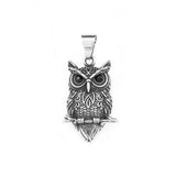 Gothic Owl Pendant Necklace