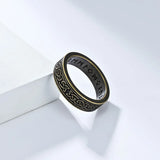 Vintage Runes Celtic Knot Stainless Steel Ring