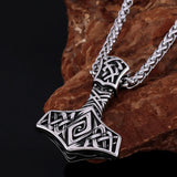 Thor's Hammer Mjolnir Rune Amulet Necklace