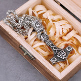 Valknut Thor's Hammer Necklace