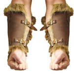 Medieval Viking Warrior Leather Bracer | Steampunk Arm Armor | LARP Costume Accessory