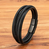 Multi-Layer Vintage Leather Braided Rope Bracelet