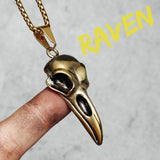 Raven Skull Gothic Necklace