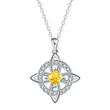 Birthstone Zirconia Pendant Necklace