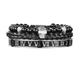 Luxury Crown Skull Bangle Bracelet