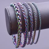 Rainbow Color Keel Chain Necklace