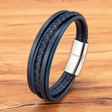 Multi-Layer Vintage Leather Braided Rope Bracelet