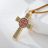 Knights Templar Cross Necklace – Holy Knight Crusader Pendant