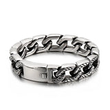 Vintage Skull Curb Chain Bracelet