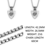 Viking Symbols Vegvisir Valknut Necklace