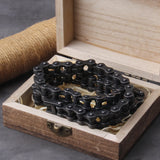 Black Biker Bracelet and Chain set