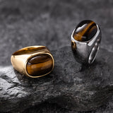 Erik the Red Natural Tiger's Eye Ring