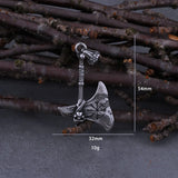 Viking Compass Axe Necklace