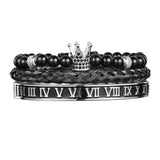 Luxury Crown Skull Bangle Bracelet