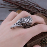 Red Black Eye Eagle Ring