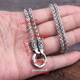 Silver chain necklace with measurements on a hand