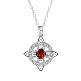 Birthstone Zirconia Pendant Necklace