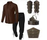 4 Pcs Men's Medieval Costume Set